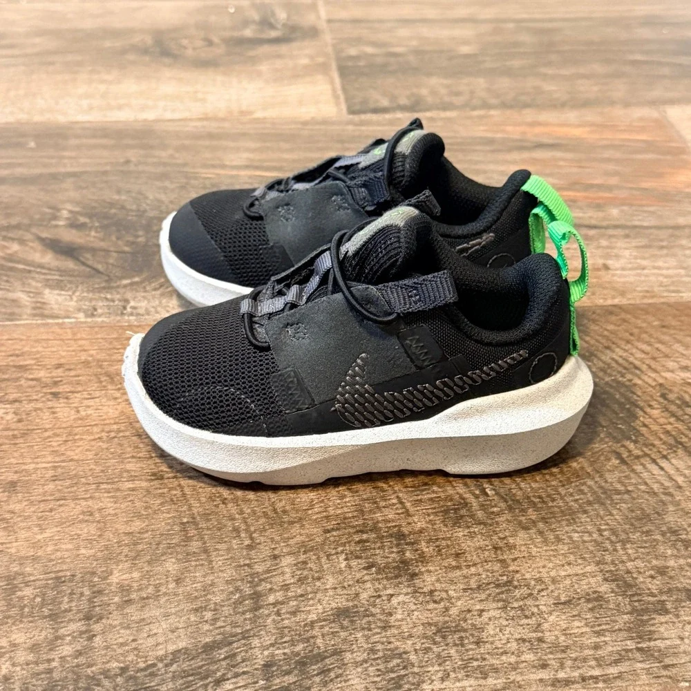 Nike Toddler Crater Impact Technical Mesh Sneakers, Black, 7C